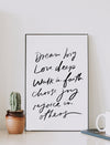 11x17 Dream big love deep