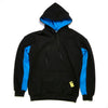 Paneled Pullover Hoodie - Azure / Black