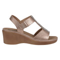 Women's Elissa Rose Gold Embellished Wedge Sandals