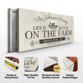 Life Is Better On The Farm Sign