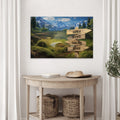 Family Names Mountain Sign