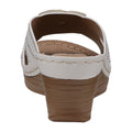 Women's Fiora White Floral Wedge Sandals