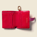 Wallet with Snap and Key Ring - Hot Pink