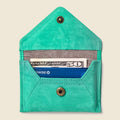 Mini Envelope Wallet With RFID protection - Mint