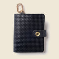 Leather Bifold Wallet with Snap & Key Ring - Black Limited Edition