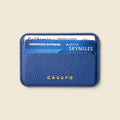 Mag Safe Leather Wallet with RFID - Cobalt