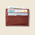 Slim Card Holder Wallet with RFID Protection - Chocolate