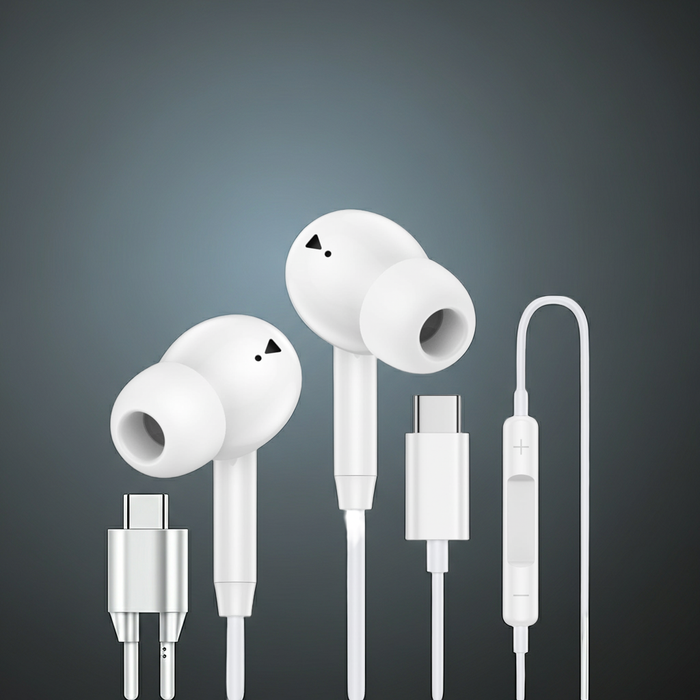 Wired Earbuds with Microphone – In-Ear Headphones for iPhone 15, 16 & 17 Series