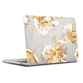 MacBook Pro Clear Case 13-inch - Gold Botanical Design