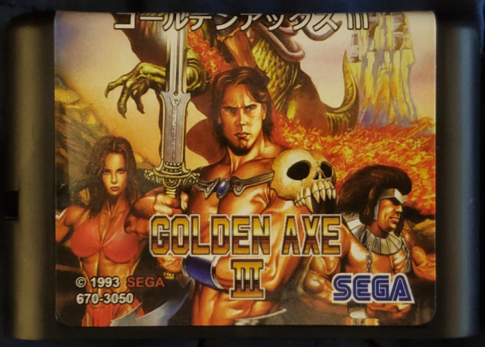 Golden Axe 3 Sega Genesis Mega Drive Video Game Cartridge 1993