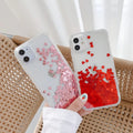 Heart Falling Rain iPhone Case