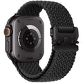 Braided Stretch Solo Loop for Apple Watch (38–46mm), Unisex Elastic Nylon Sport Band with Parachute Buckle for Series 3–11, SE & Ultra 2