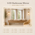 Compact Center Glow LED Bathroom Mirror