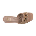 Women's Wanda Nude Hardware Heeled Sandals