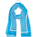 Calvin Klein Chain-Print Chiffon Oblong Scarf