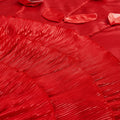 Tache Satin Ruffle Victorian Glam Romantic Red Rose Comforter Set (HY4174)