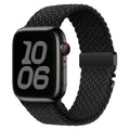 Braided Stretch Solo Loop for Apple Watch (38–46mm), Unisex Elastic Nylon Sport Band with Parachute Buckle for Series 3–11, SE & Ultra 2