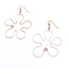 Hibiscus gold earrings