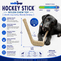 Hockey Stick Nylon Dog Chew Toy - Ultra-Durable for Aggressive Chewers USA