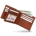 Mens RFID 10 Slot Bifold Wallet with ID Window