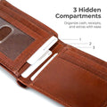 Mens RFID 10 Slot Bifold Wallet with ID Window