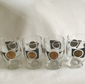Midcentury Cocktail Glasses W 1/2 dollar