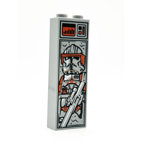 Orange Commander in Carbonite (1x2x5 Brick)