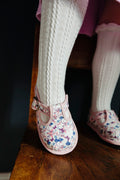 Kids Floral Mary Janes – Breathable Flower Pattern Toddler Dress Shoes