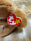 Nuts the Squirrel Beanie Baby ERRORS 9+ VERY RARE Retired 4114 TY 1996 PVC