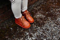 Waterproof Hand-Stitched Kids’ Boots with Flexible Sole |Chestnut