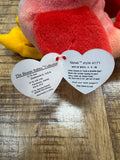 Rare Ty Beanie Baby Strut the Rooster 1996 – P.V.C. Pellets With Tag 14 Errors