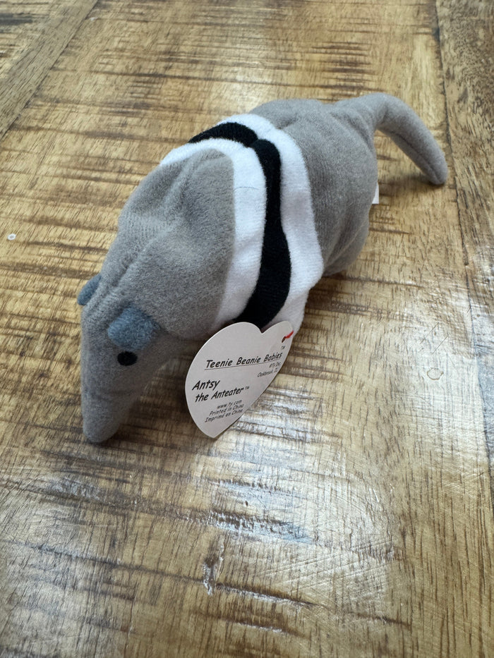 Ty Vintage Teenie Beanie Babies Baby ? Antsy the Anteater ? 1993 w/Errors