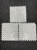 Lot of 3 sheets 12 in. x 12 in. Marble Mosaic Floor and Wall Tile