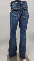 Silver Jeans Co. Suki Curvy Mid Rise Thick Stitch Bootcut Jeans, Size 30x31