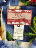 RJC Mens Hawaiian Shirt Hawaiian Islands Made in Hawaii - M