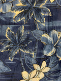 Two Palms Mens Hawaiian Shirt Plumeria Made in Hawaii Shirt