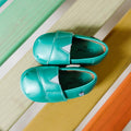 Teal Velvet Barefoot Shoe Topper | Ozznek Wide Toe Box & Zero-Drop