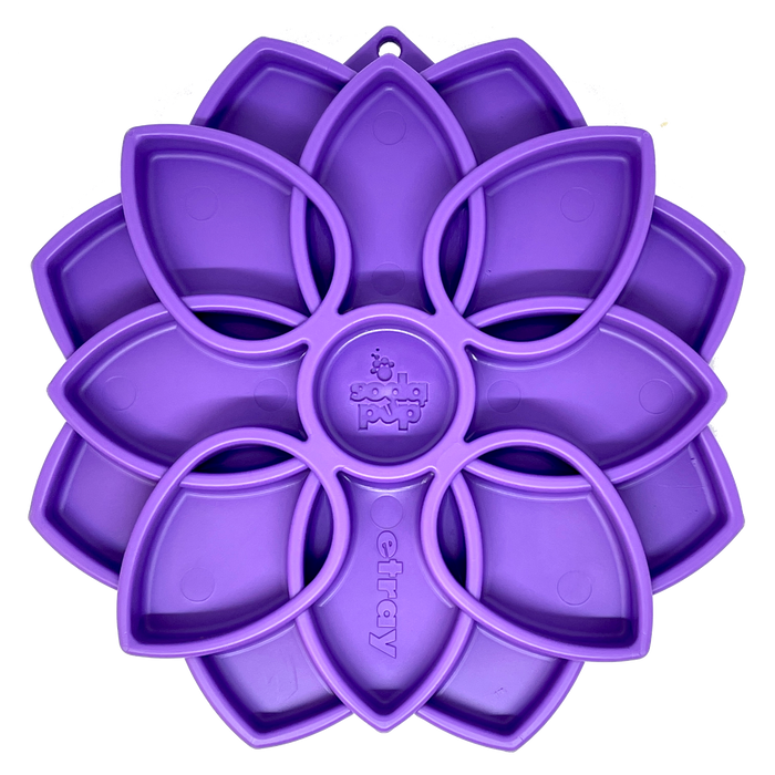 Mandala eTray Shallow Slow Feeder Dog Bowl for Enrichment | USA Made