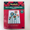 Scotch 3M Self-Sealing Laminating Sheets, 9x12" letter size LS854SS10, 10 sheets