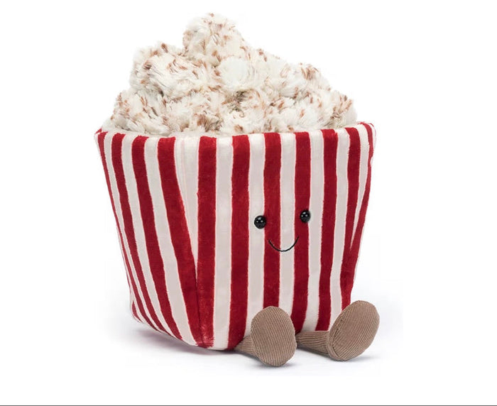Pre-Order Movie Night Popcorn Plushie | 8.5” Ultra-Soft Sensory Food Toy