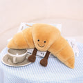 13" Giant Croissant Plushie | Ultra-Soft Aesthetic Food Pillow