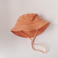 Kids Linen Sun Hat – Fisherman Bucket Hat for Toddlers with Adjustable Strap