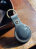 Leather AirTag Key Ring - Apple AirTag, Handmade Full-Grain Leather | Yarets Leather