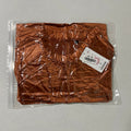 Women's Cold Shoulder Velvet Blouse - Rust Brown