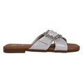 Women's Ivy White Woven Flat Sandals