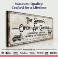 Family Open Air Cantina Sign
