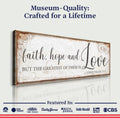 Faith Hope And Love 1 Corinthians 13:13 Faith Sign