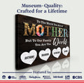 Mother's Day Sign To Our Family You Are The World