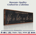 Life Is Better On The Lake Sign