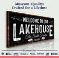 Welcome To Our Lakehouse Sign II